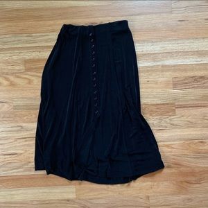 Vintage black midi skirt